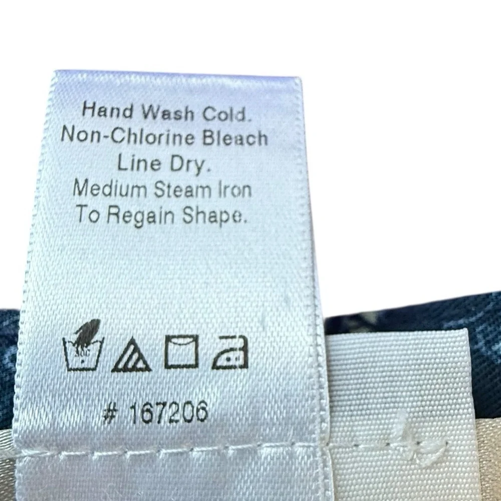 Coldwater Creek Vintage Y2K Rayon Blue Paisley Straight Maxi Skirt Size 8 - Picture 5 of 6